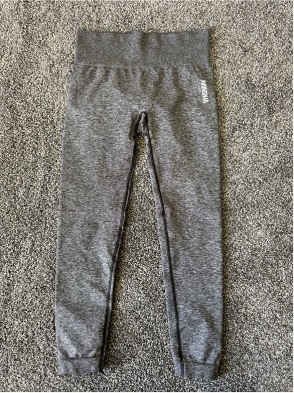 Women's Gymshark Adapt Seamless Leggings Grey Marl Size Small